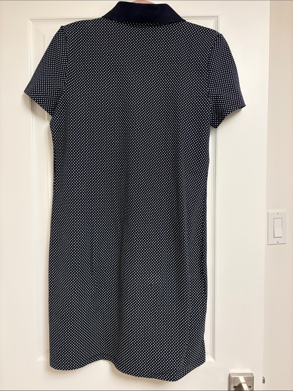 Tommy Hilfiger Navy and White Polka Dot Polo Dress - Picture 3 of 3